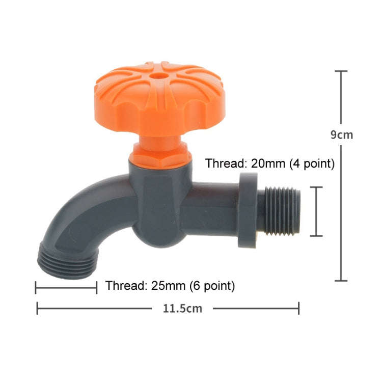 Outdoor Garden Connector Courtyard Valve Switch Faucet, Specification: Faucet Set+4 Points Quick ...