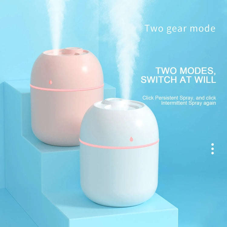 USB Plug-in Car Household Air Purification Water Drop Humidifier Large Capacity Sprayer(White)