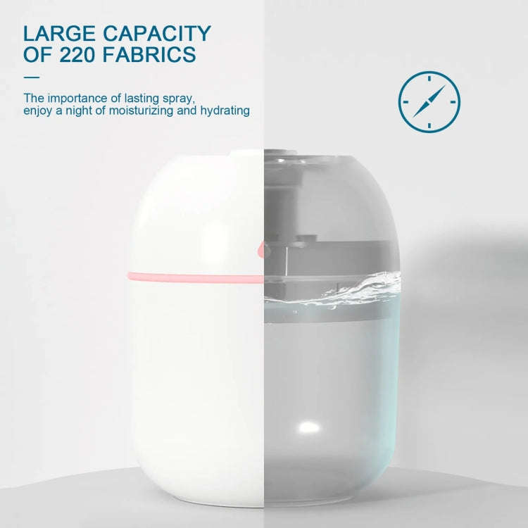 USB Plug-in Car Household Air Purification Water Drop Humidifier Large Capacity Sprayer(White)