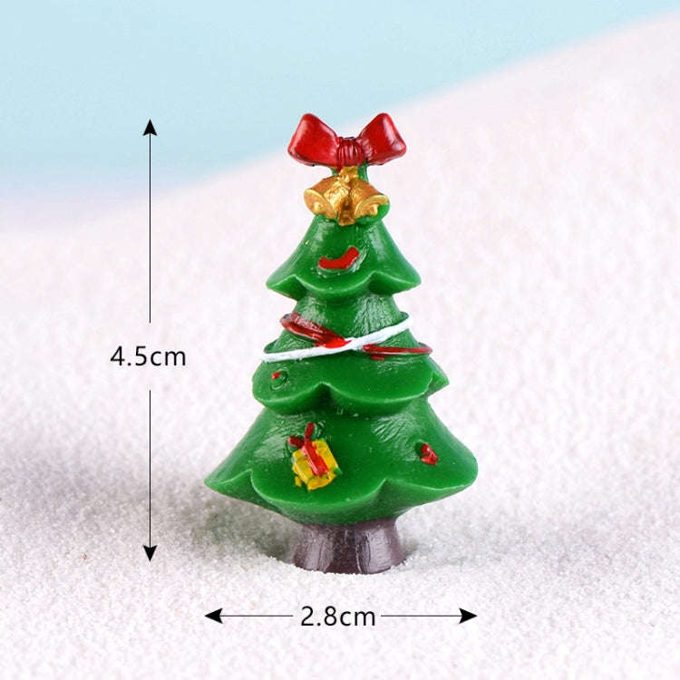 5pcs Simulation Christmas Tree Decoration Christmas Gifts Micro Landscape Snow Ornament, Style: No.3
