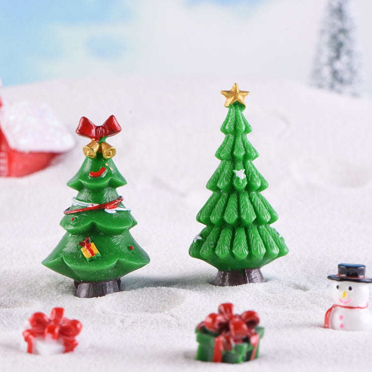 5pcs Simulation Christmas Tree Decoration Christmas Gifts Micro Landscape Snow Ornament, Style: No.5