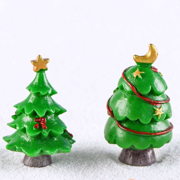 5pcs Simulation Christmas Tree Decoration Christmas Gifts Micro Landscape Snow Ornament, Style: No.5