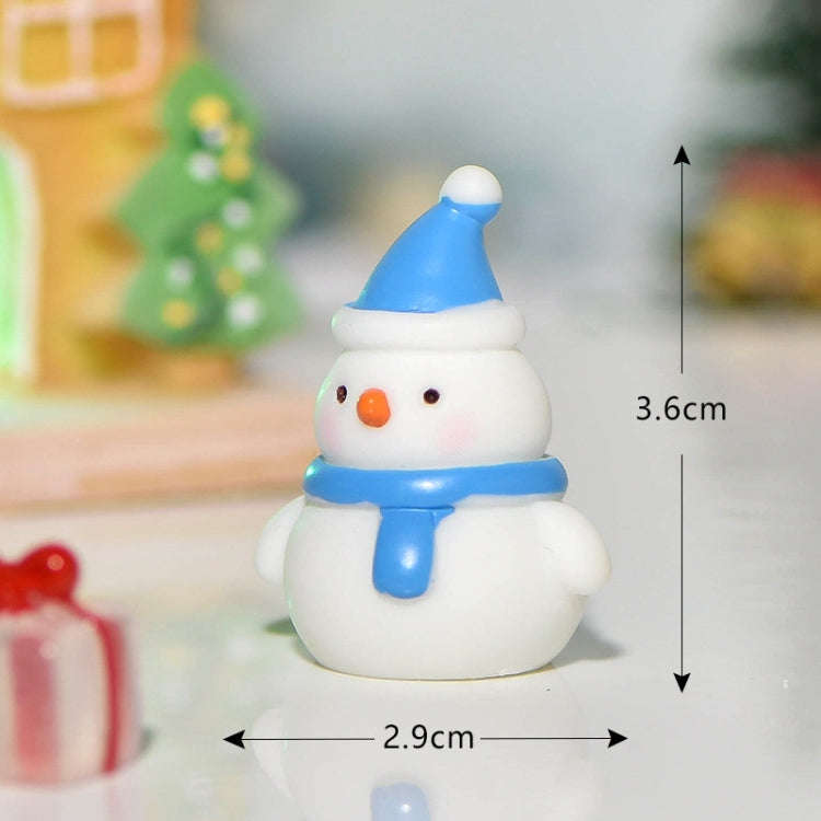 5pcs Christmas Micro Landscape Snowscape Decoration Accessories Christmas Resin Ornament, Style: ...