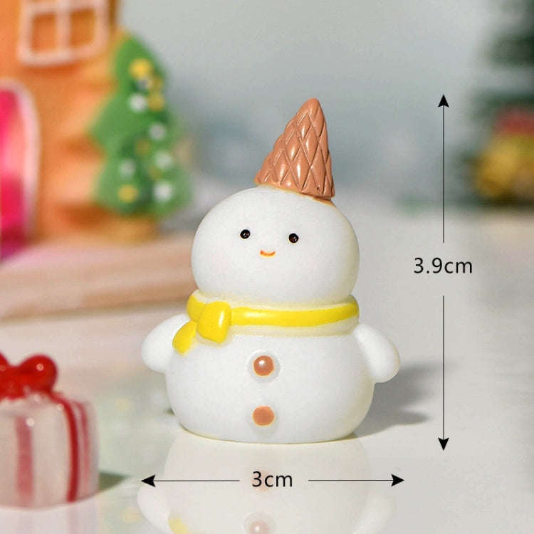 5pcs Christmas Micro Landscape Snowscape Decoration Accessories Christmas Resin Ornament, Style: ...