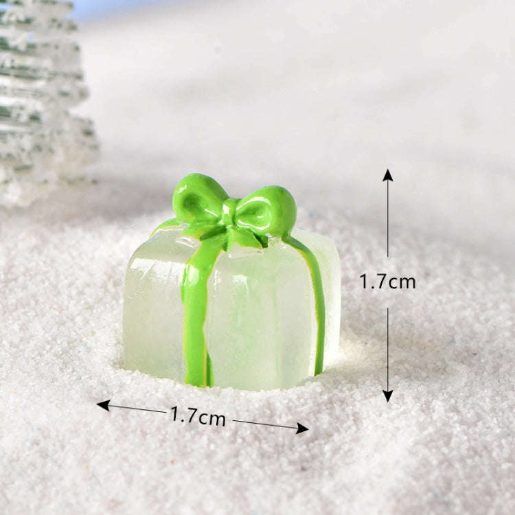 5pcs Christmas Micro Landscape Snowscape Decoration Accessories Christmas Resin Ornament, Style: ...