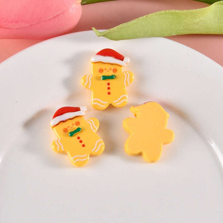 10pcs Christmas Mobile Phone Case Refrigerator Magnet Resin Accessories DIY Material, Style:  Chr...