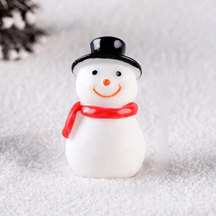 4pcs Christmas Micro Landscape Decorations Resin Craft Gifts Home Decoration Ornaments, Spec: Sno...