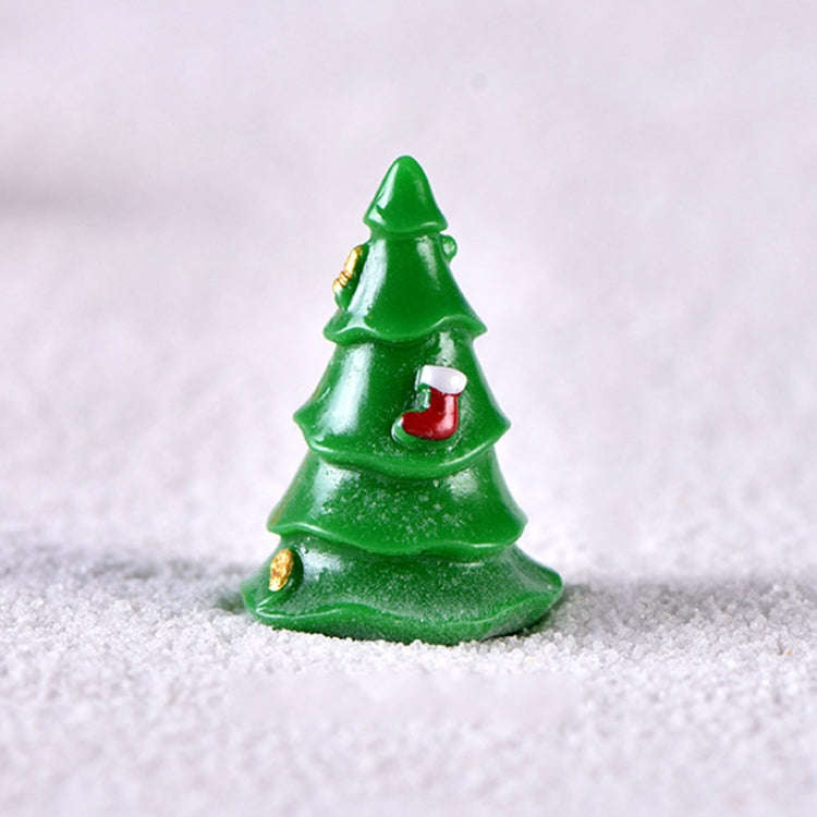 4pcs Christmas Micro Landscape Decorations Resin Craft Gifts Home Decoration Ornaments, Spec: Chr...