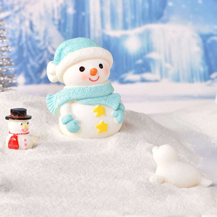3pcs Christmas Lovely Micro Landscape Snow Ornament Decorative Accessories, Style: No.10 Long Nos...