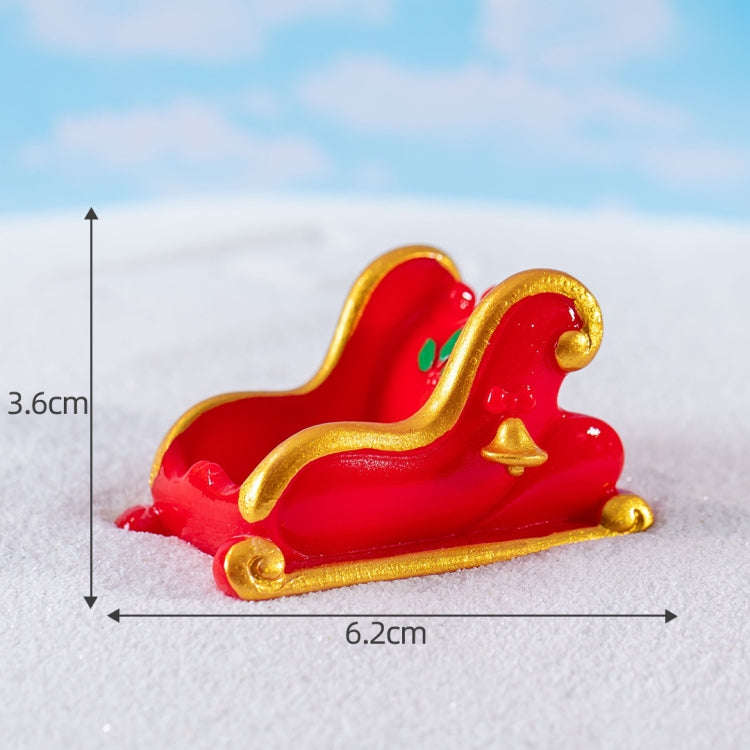 Micro Landscape Christmas Decorations Accessories Desktop Small Ornaments, Style: No.12 Seat