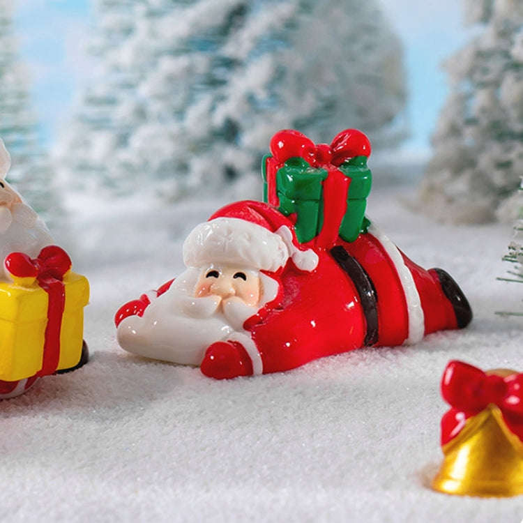 Micro Landscape Christmas Decorations Accessories Desktop Small Ornaments, Style: No.8 Scarf Deer