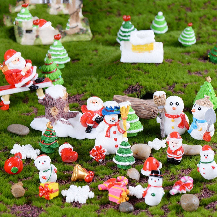 5pcs Christmas Decorations Resin Crafts Gifts Home Decorations Small Ornaments, Style: Star