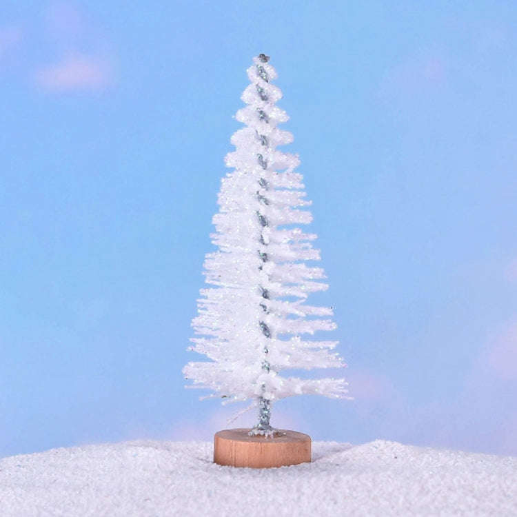 4pcs Christmas Tree Micro Landscape Accessories PVC Home Decoration Ornaments, Size: 7cm Shining ...