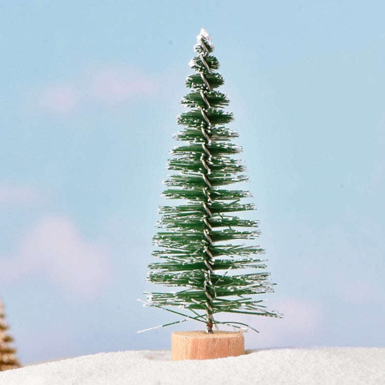 4pcs Christmas Tree Micro Landscape Accessories PVC Home Decoration Ornaments, Size: 7cm Light Gr...