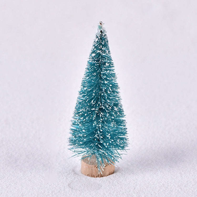 4pcs Christmas Tree Micro Landscape Accessories PVC Home Decoration Ornaments, Size: 7cm Wood-bot...