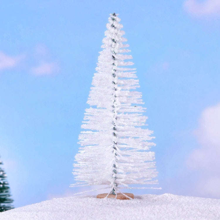 4pcs Christmas Tree Micro Landscape Accessories PVC Home Decoration Ornaments, Size: 9cm Shining ...