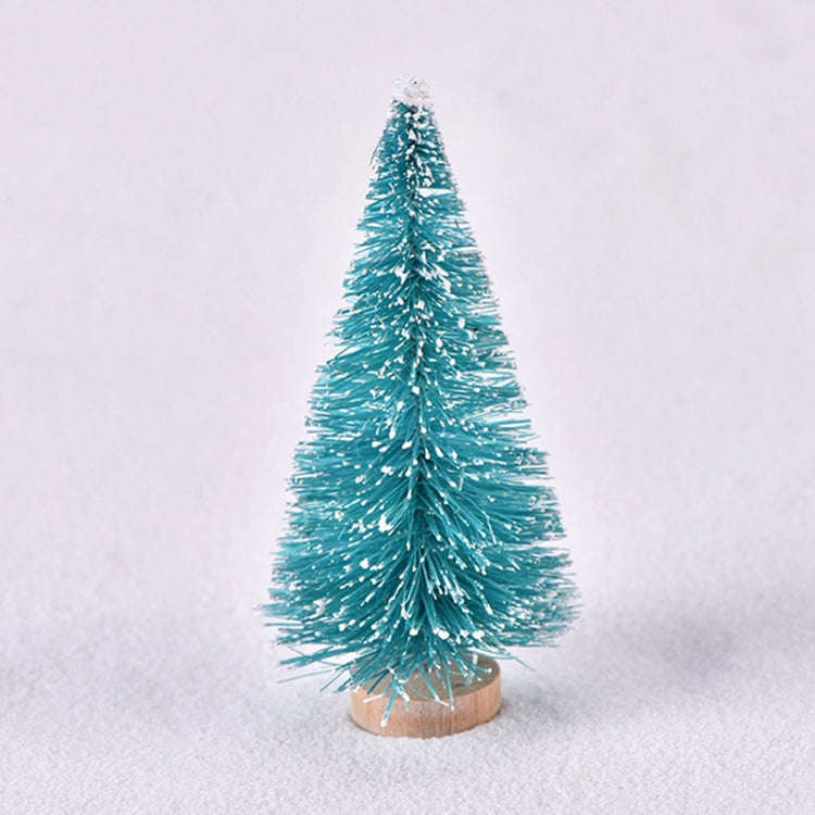 4pcs Christmas Tree Micro Landscape Accessories PVC Home Decoration Ornaments, Size: 9cm Wood-bot...