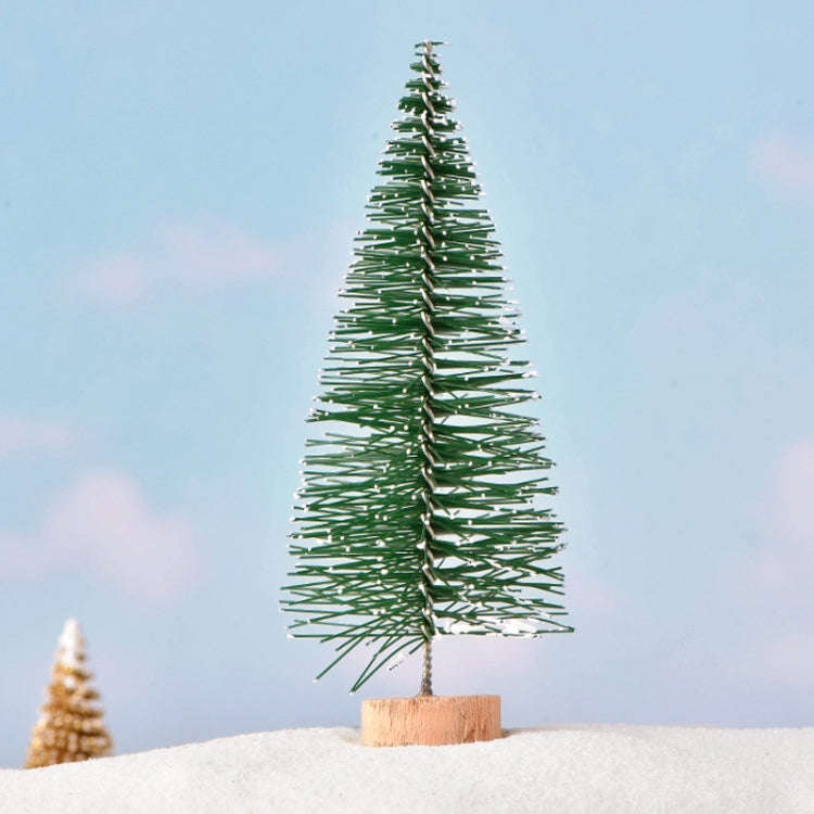 4pcs Christmas Tree Micro Landscape Accessories PVC Home Decoration Ornaments, Size: 9cm Light Gr...