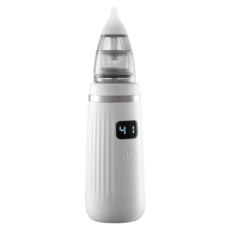 USB Charging Baby Snot Cleaner Electric Nasal Aspirator(White Silver)
