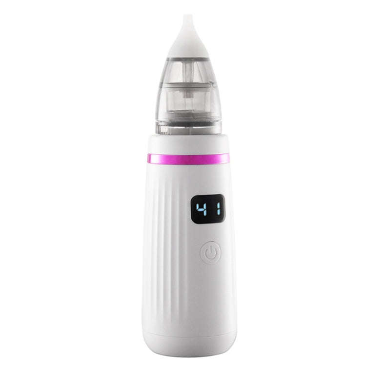 USB Charging Baby Snot Cleaner Electric Nasal Aspirator(White Purple)