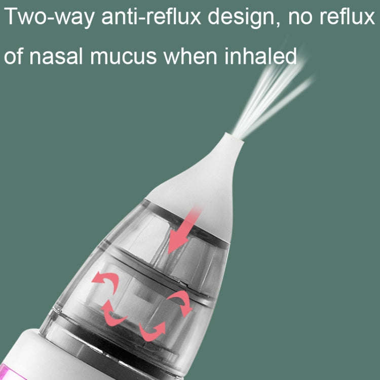 USB Charging Baby Snot Cleaner Electric Nasal Aspirator(White Silver)