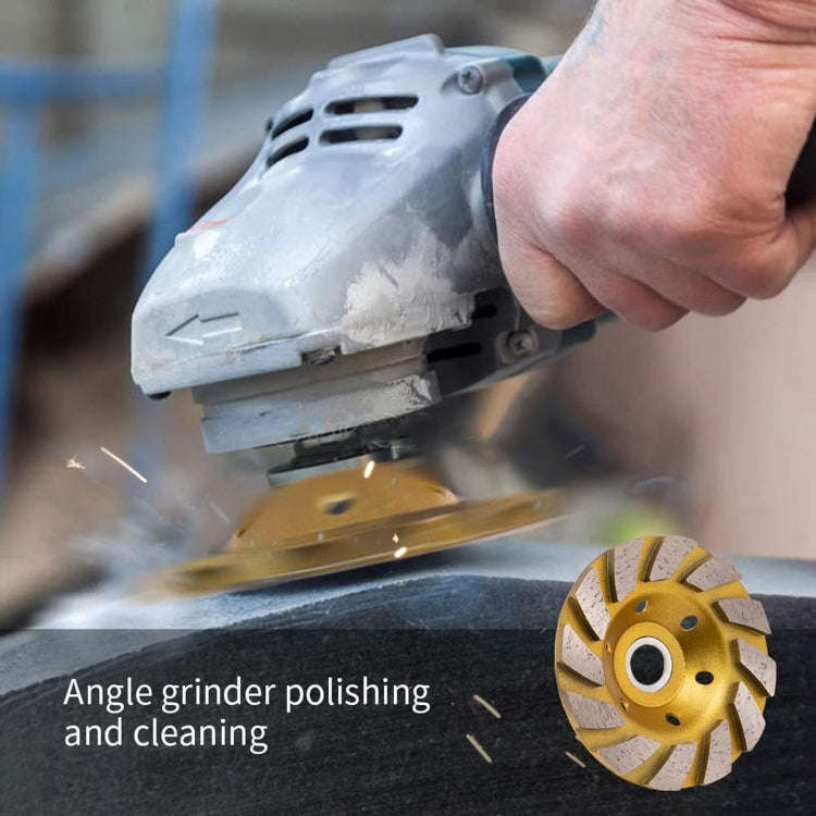 100mm Concrete Stone Diamond Grinding And Polishing Blades Ceramic Grinder Machine Fan Shape Grin...