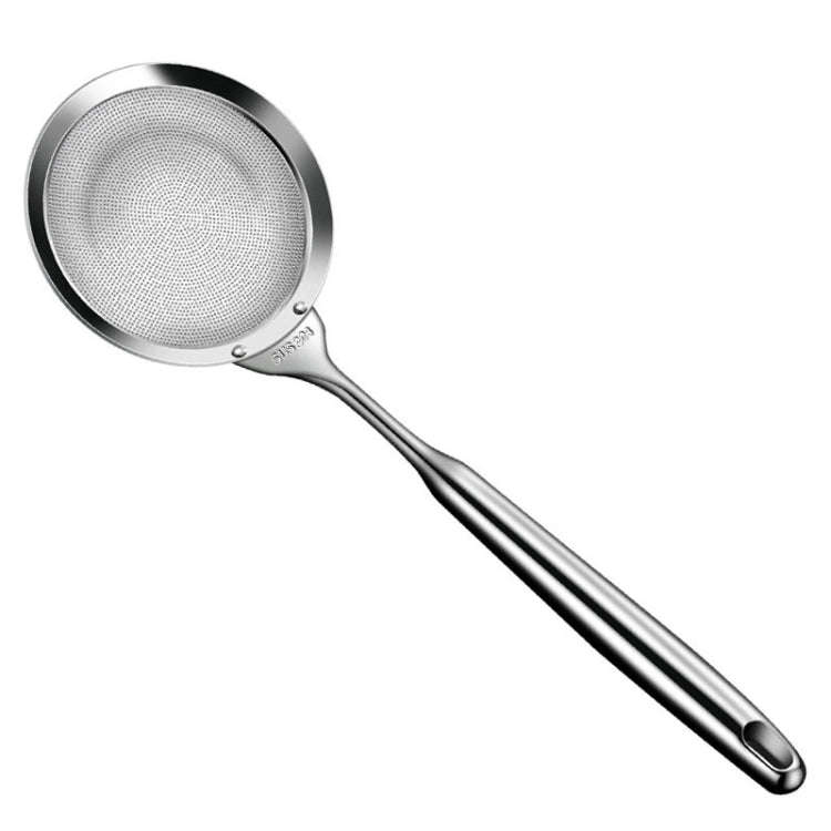 Kacheeg 304 Stainless Steel Soymilk Spoon Kitchen Oil Filter Ladle, Size: 8 x 25cm
