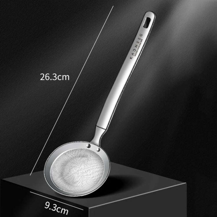 Kacheeg 304 Stainless Steel Soymilk Spoon Kitchen Oil Filter Ladle, Size: 9.3 x 26.3cm