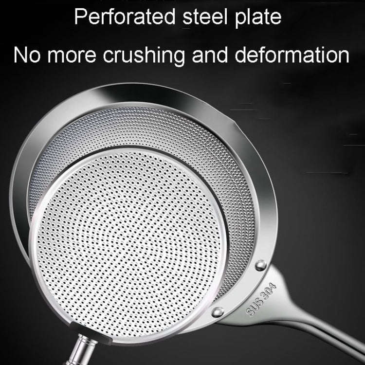 Kacheeg 304 Stainless Steel Soymilk Spoon Kitchen Oil Filter Ladle, Size: 8 x 25cm