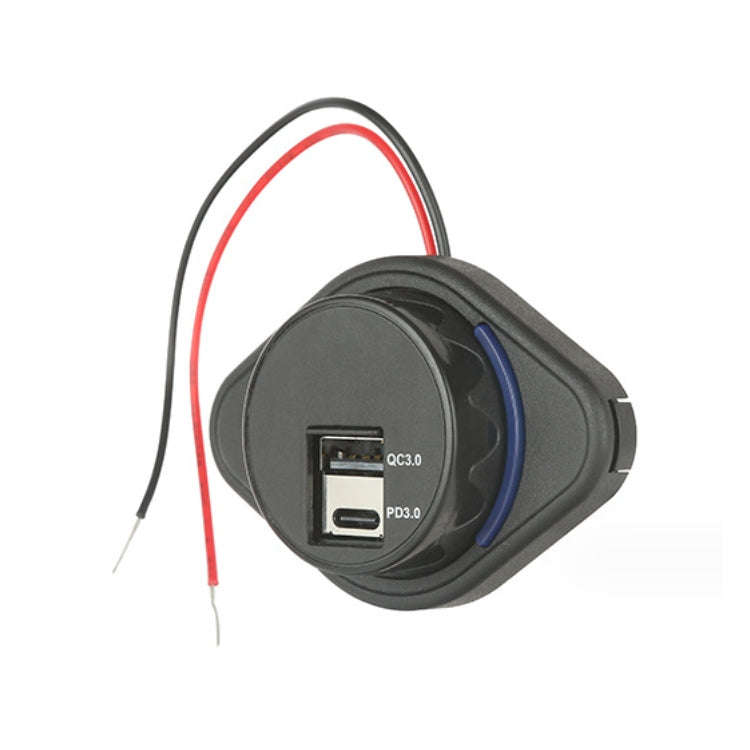 2 in 1 Car Modification Fast Charging USB-C Car Charger(UCC-320 QC3.0+PD)