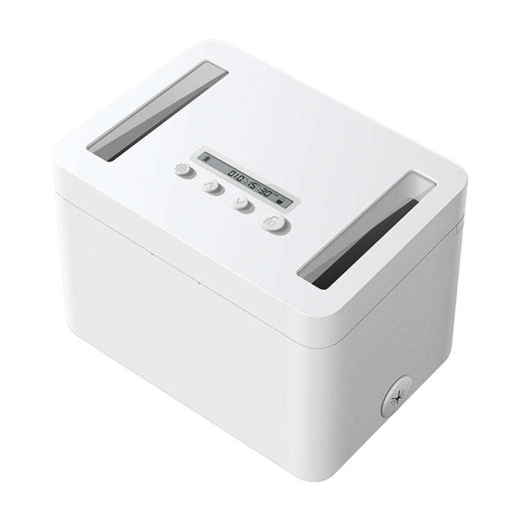 Vaydeer Metal Timed Self-Control Phone Lock Box With Child Lock And LED Display, Spec: Small White
