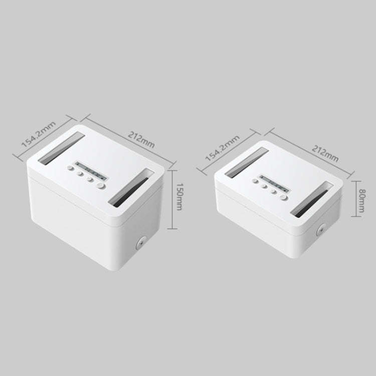 Vaydeer Metal Timed Self-Control Phone Lock Box With Child Lock And LED Display, Spec: Small White
