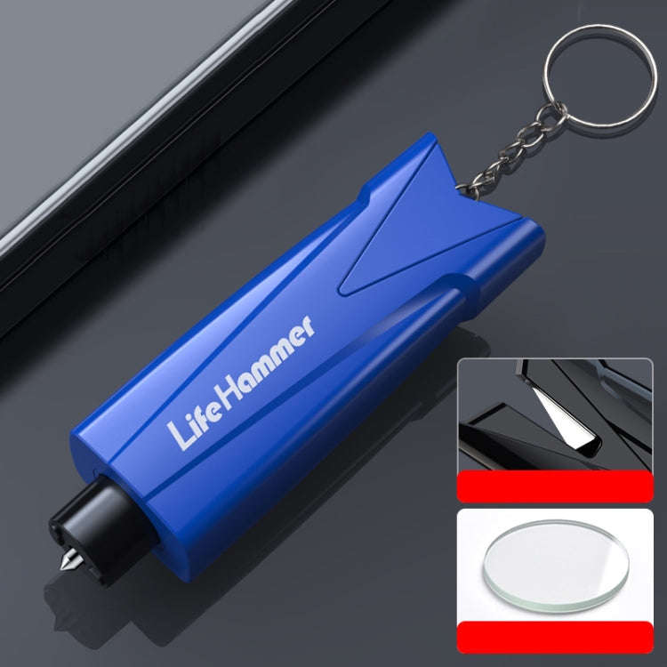 Multifunctional Vehicle Safety Hammer Emergency Window Breaker(Blue)