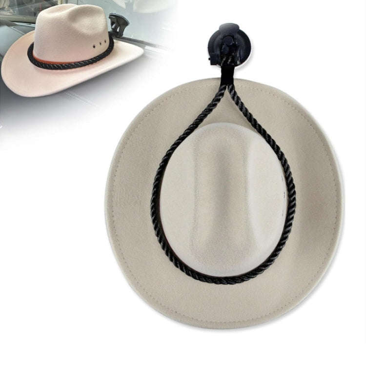 Car Cowboy Hat Rack Home Door Rear Hat Hook Holder, Color: Black