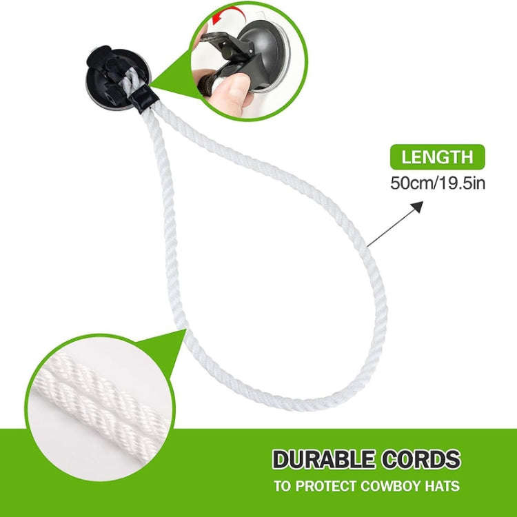 Car Cowboy Hat Rack Home Door Rear Hat Hook Holder, Color: White