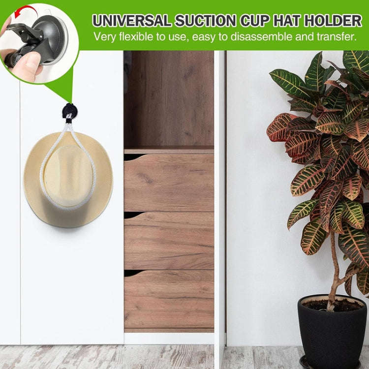 Car Cowboy Hat Rack Home Door Rear Hat Hook Holder, Color: Black