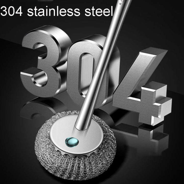 Kacheeg 304 Stainless Steel Pot Brush Kitchen Cleaning And Dishwashing Tools, Style: Handle Model