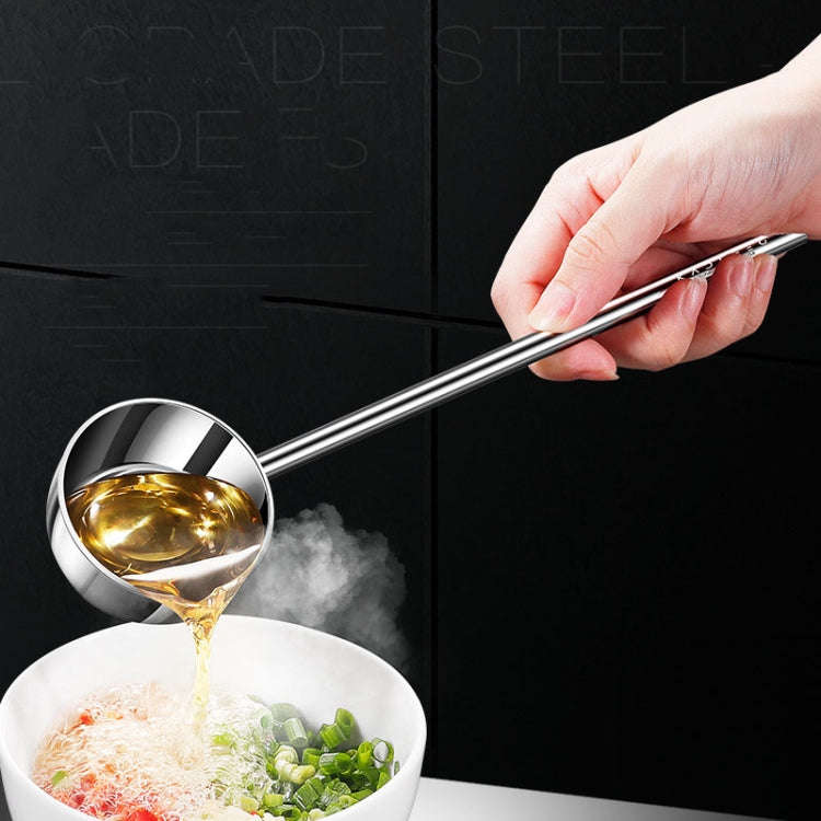 Kacheeg Stainless Steel Hot Oil Skillet Kitchen Small Oil Pouring Spoon, Style: 316 Triple Layer ...