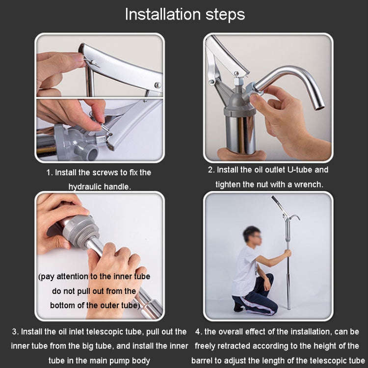 Hand Pressure Drum Suction Oil Pump Hand Pressure Lever Oil Suction Pumping