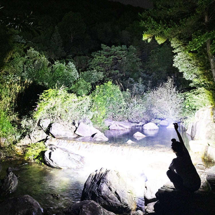 3LED Strong Light TYPE-C Charging Convenient Mini Multi-Function Flashlight(With USB Cable No Bat...