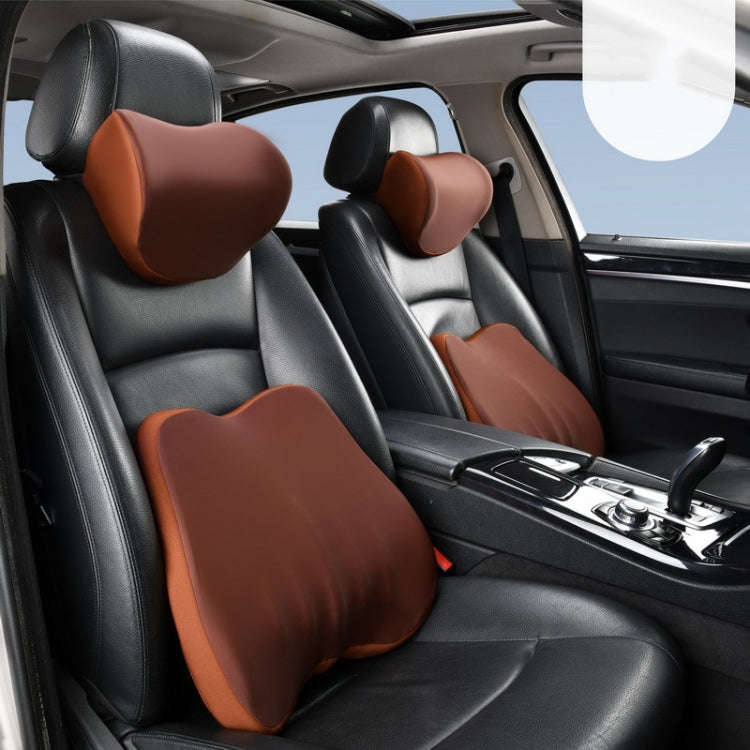 Car Memory Foam Neck Pillow Car Neck Rest Silk Pillow Car Seat Cervical Cushion, Style: Headrest ...