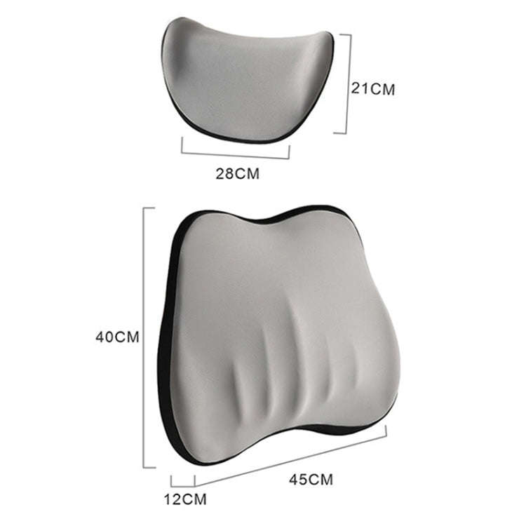 Car Memory Foam Neck Pillow Car Neck Rest Silk Pillow Car Seat Cervical Cushion, Style: Headrest ...