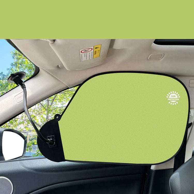 Car All Round Window Sunshade Adjustable Sunscreen Heat Insulation Sun Shade(Fresh Green)