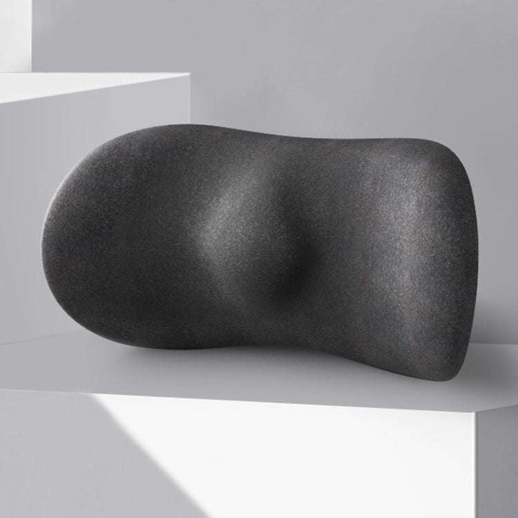 Car Cushion Driving Seat Cervical Support Backrest Pillow, Style: Waist Pad Black