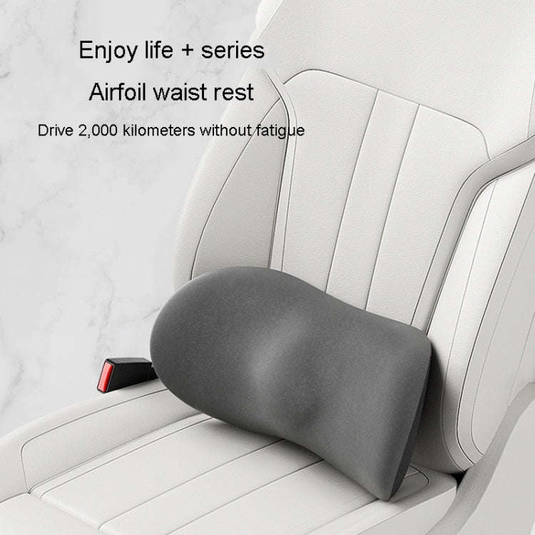 Car Cushion Driving Seat Cervical Support Backrest Pillow, Style: Waist Pad Blue