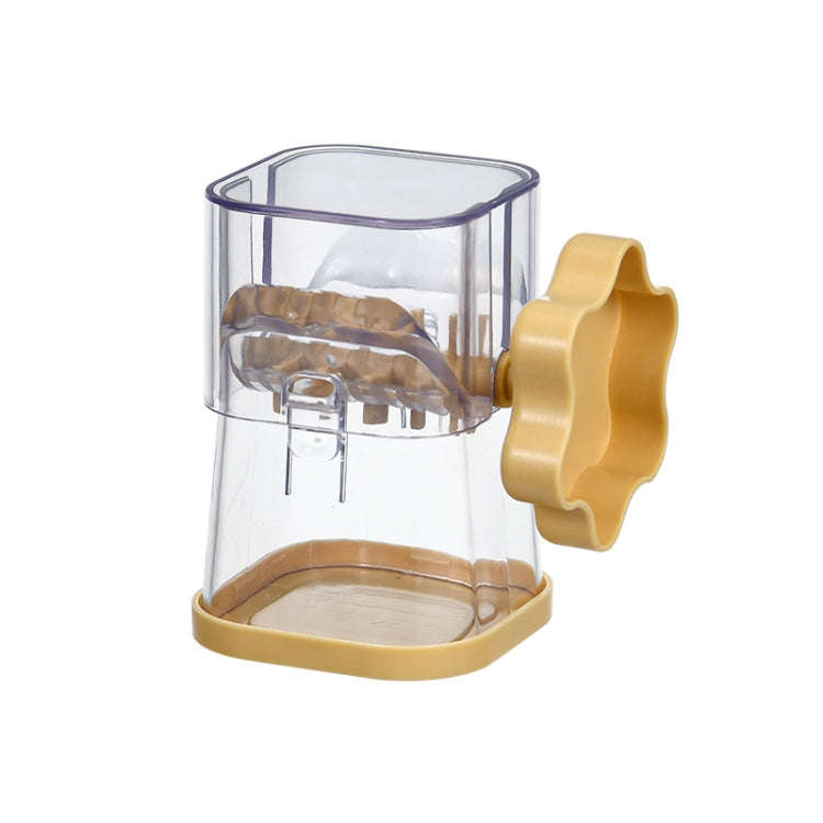 Nut Chocolate Manual Crusher Food Chopper Grinder for Making Toppings(Yellow)