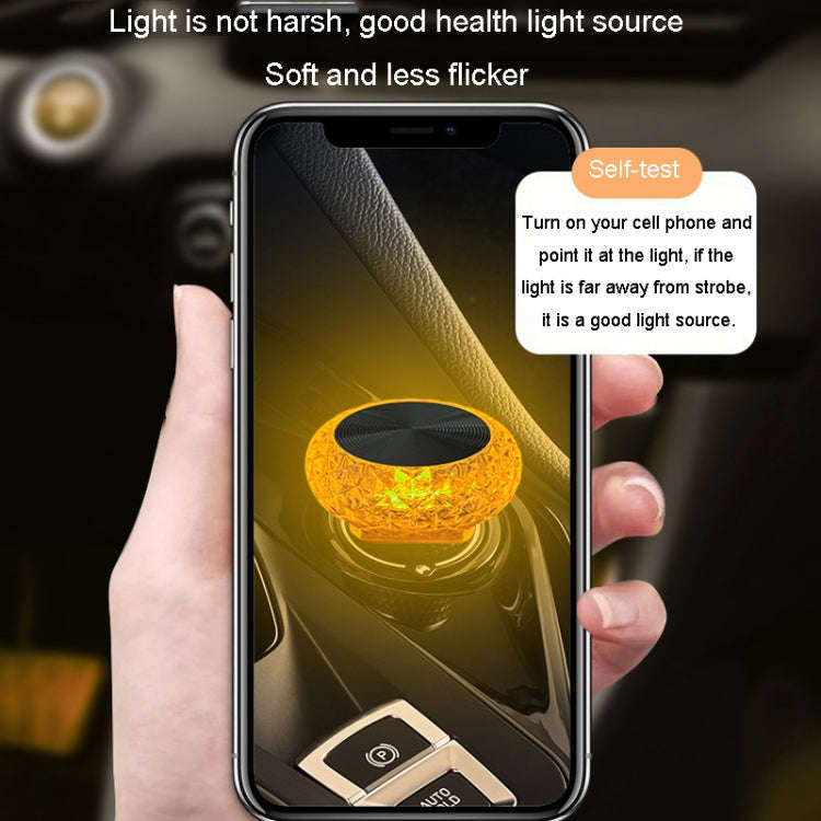 Mushroom Type Car USB Ambient Light LED Night Light Home Indoor Decoration Lamp(Ice Blue Light)