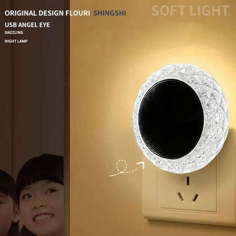 Mushroom Type Car USB Ambient Light LED Night Light Home Indoor Decoration Lamp(Colorful Flashing)