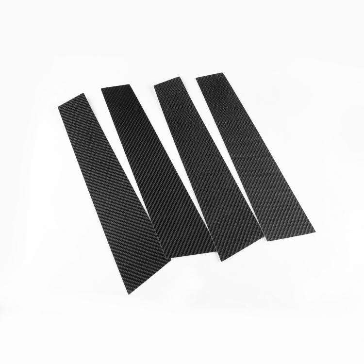 For Chevrolet Malibu XL 2016-2022 6pcs /Set Left-hand Drive B-pillar Carbon Sticker(Black)