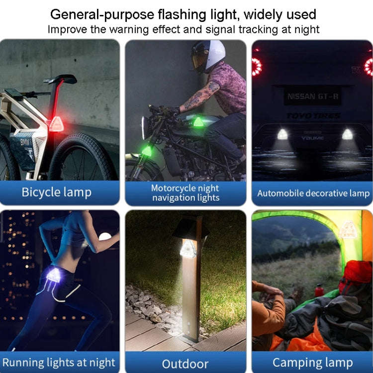 M7 Motorcycle Flashing Light Waterproof Long Duration Wireless Remote Control Modified Warning Li...